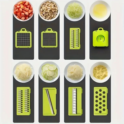 Multifunctional Vegetable Chopper – Electric Slicer with Interchangeable Blades