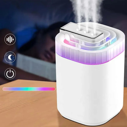 Whisper Quiet USB Humidifier with Night Light & Auto Shut-Off