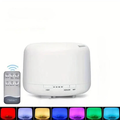 Aromatherapy Oil Diffuser with Remote - 16.91oz USB Humidifier