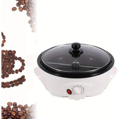 Temperature Adjustable Electric Coffee Bean Roaster - 800W Home Barista Tool