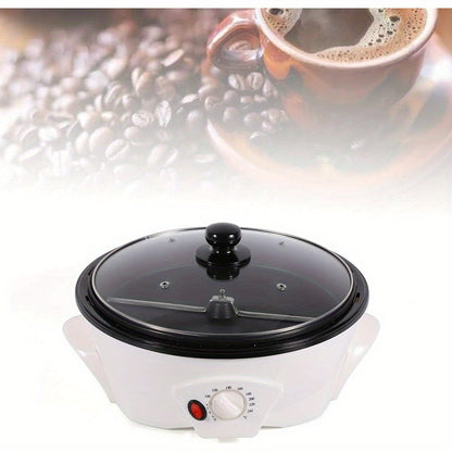 Temperature Adjustable Electric Coffee Bean Roaster - 800W Home Barista Tool