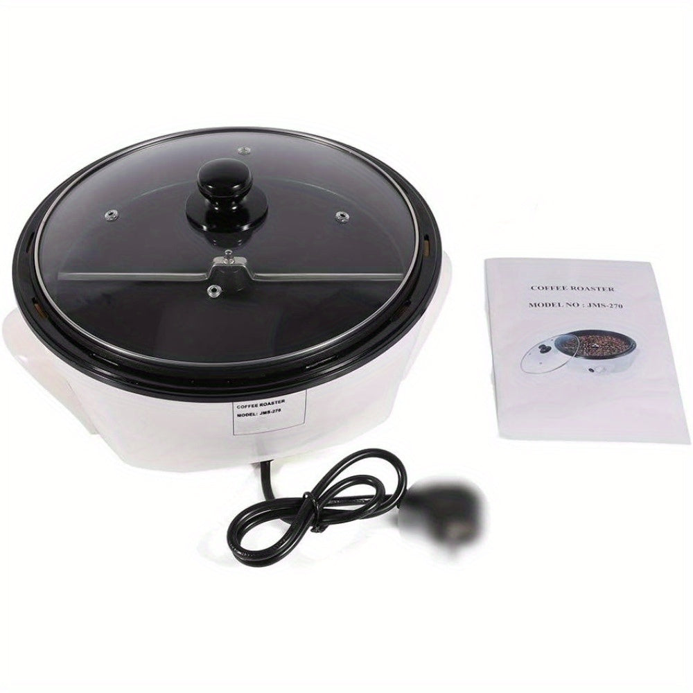 Temperature Adjustable Electric Coffee Bean Roaster - 800W Home Barista Tool