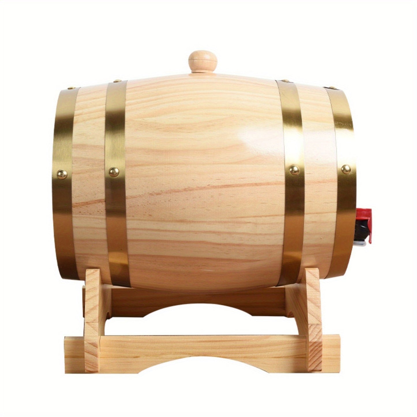 Oak Whiskey Barrel Dispenser - Wood Aging Barrel for Spirits & Wine