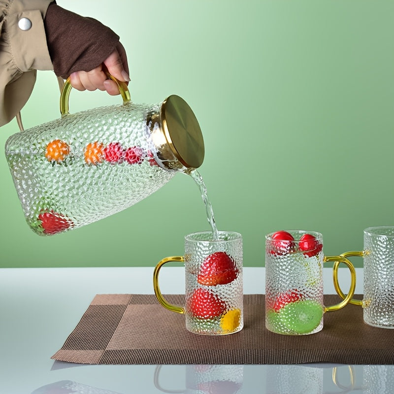 Cool Water Pot Set - 7pcs Heat Resistant Glass for Summer Refreshment