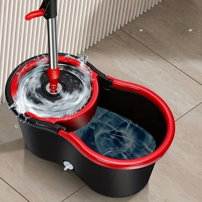 360° Rotating Mop Bucket - Wet & Dry Mop with 3 Microfiber Heads