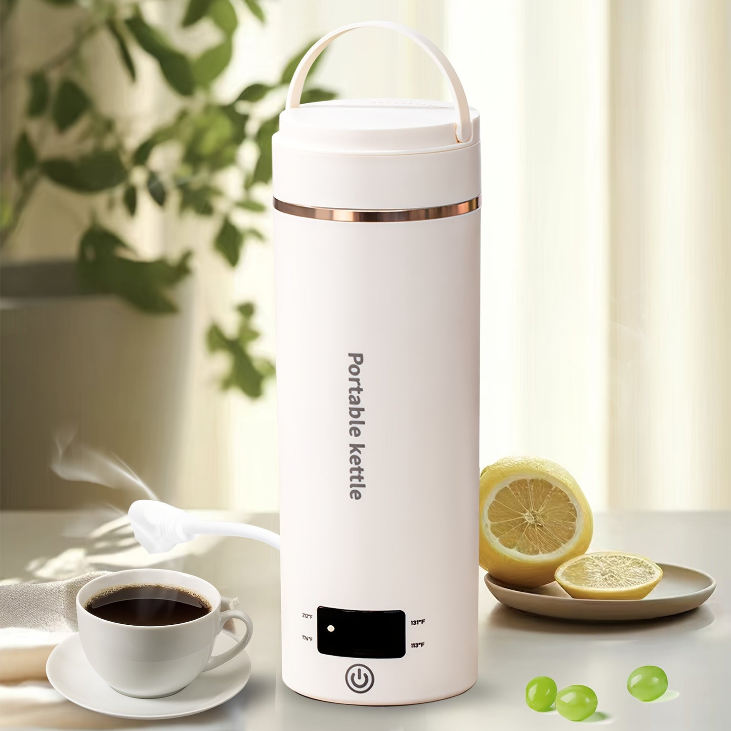 Travel Electric Kettle - Portable Water Boiler with 4 Temp Controls