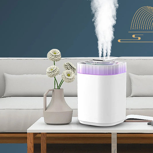 Whisper Quiet USB Humidifier with Night Light & Auto Shut-Off