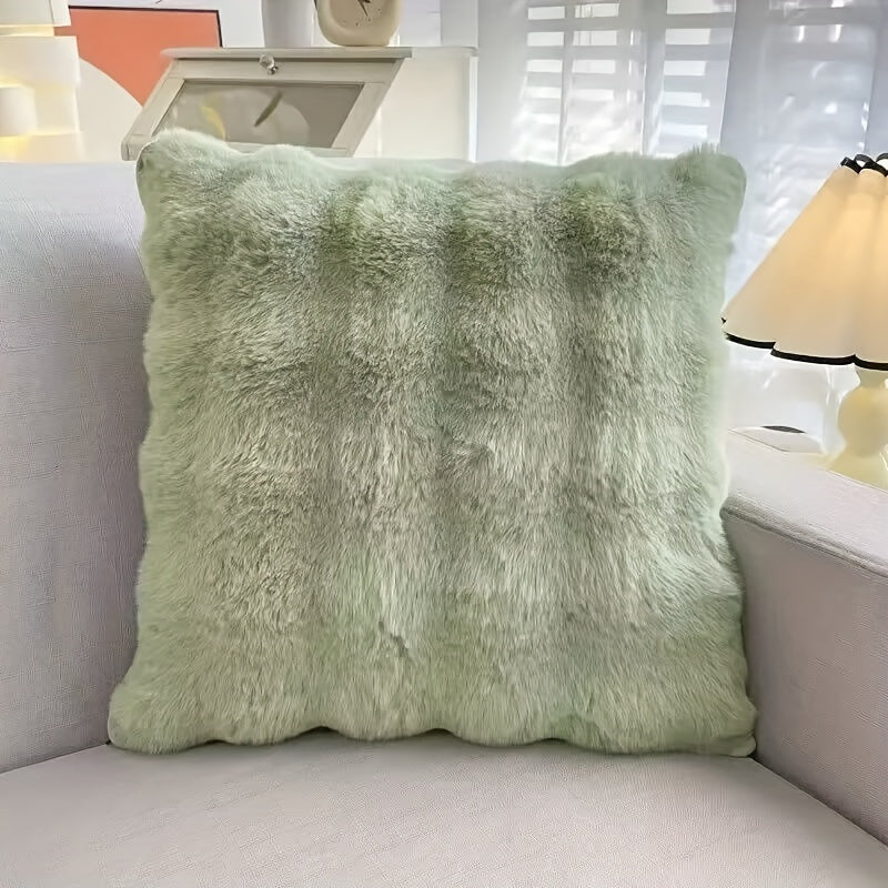 Scandinavian Luxury Rabbit Fur Bubble Pillow - Soft & Stylish Decor