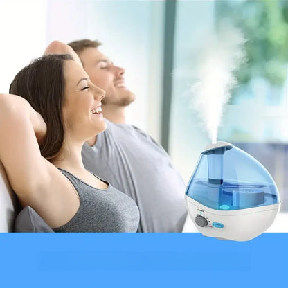 Whisper-Quiet Ultrasonic Humidifier with Nightlight & Auto Shut-Off