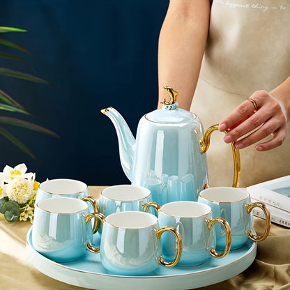 Elegant Ceramic Kettle Set - High-End Tea & Coffee Pot Collection