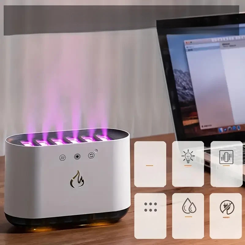 Dynamic Sound-Reactive Humidifier with LED Light & Touch Control