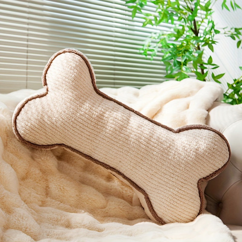 Charming Bone-Shaped Plush Pillow - Versatile Sofa & Bed Cushion