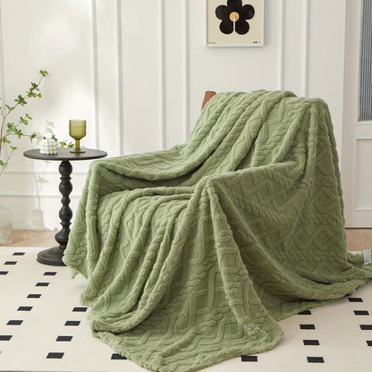 Cozy Double-Sided Fluffy Blanket for All Seasons