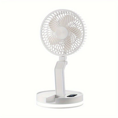 Silent Oscillating Desktop Fan with Night Light - USB Powered