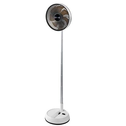 Portable Metal Floor Fan with Remote - Rechargeable & Oscillating