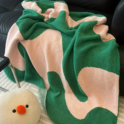 Cozy Nordic Knit Blanket - Soft, Warm All-Season Throw for Home