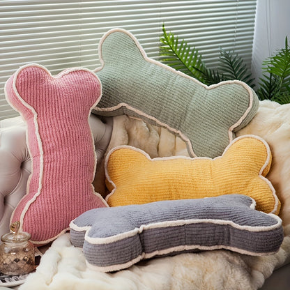 Charming Bone-Shaped Plush Pillow - Versatile Sofa & Bed Cushion