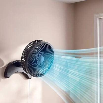 8-Inch USB Wall Fan - Quiet, 3-Speed, Oscillating for Home & Office