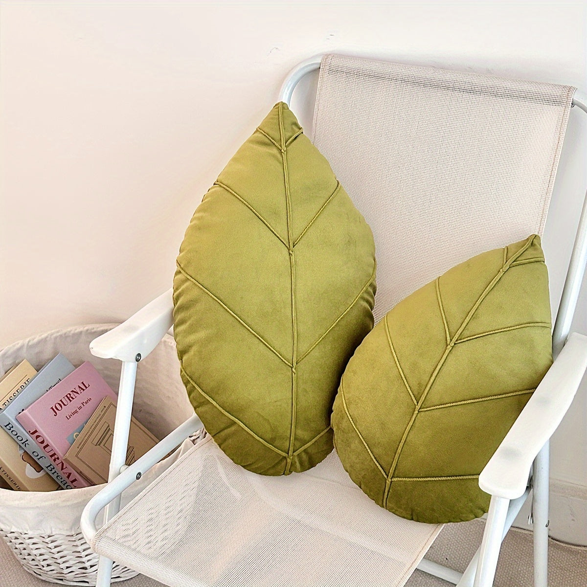 Leaf Shaped Throw Pillow - Tropical Sofa Cushion for Home Decor