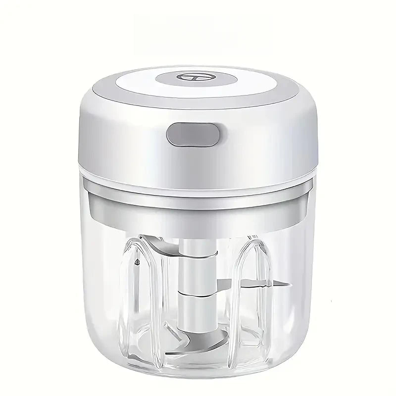 USB Portable Mini Garlic Chopper – 250ml Electric Cordless Food Grinder