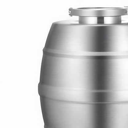 Stainless Steel Beverage Barrel with Tap & Stand - 5L Capacity