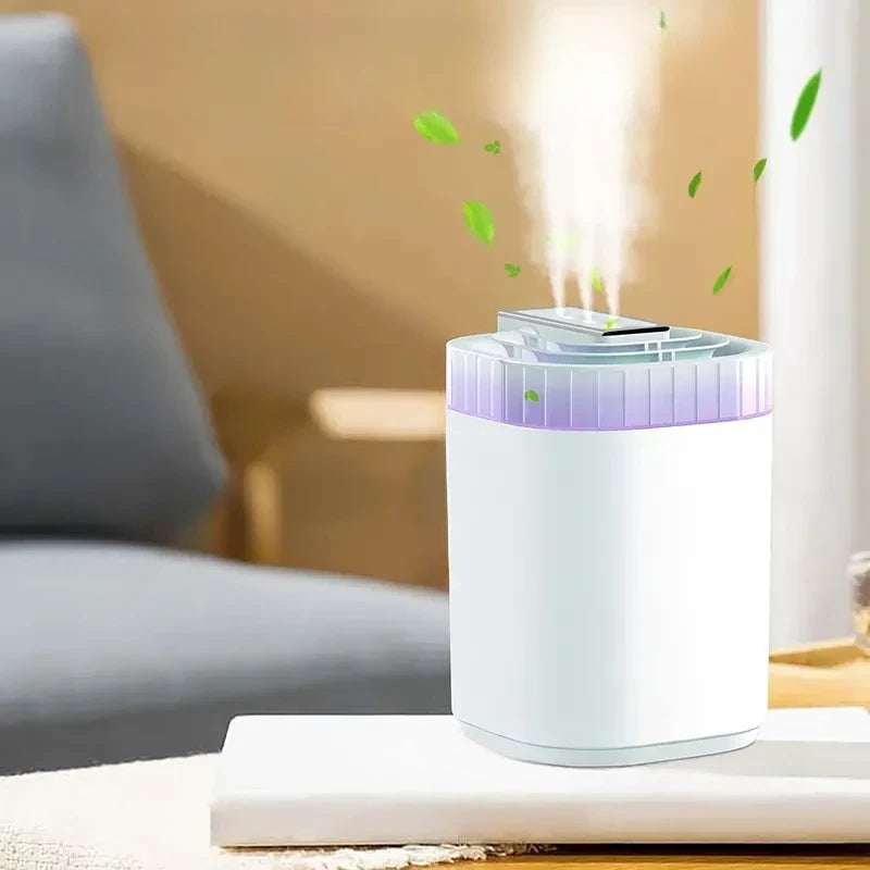 Whisper Quiet USB Humidifier with Night Light & Auto Shut-Off