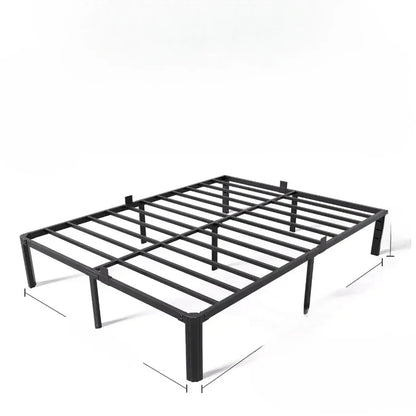 Heavy Duty Twin Metal Bed Frame - 14 Inch, No Box Spring Needed