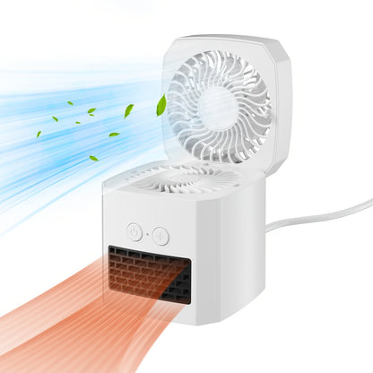 Compact Mini Air Cooler Fan & Heater - Ideal for Home & Office