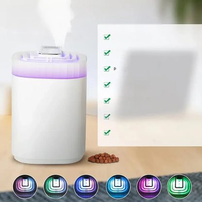 Whisper Quiet USB Humidifier with Night Light & Auto Shut-Off