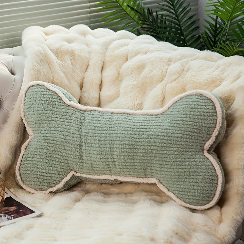 Charming Bone-Shaped Plush Pillow - Versatile Sofa & Bed Cushion