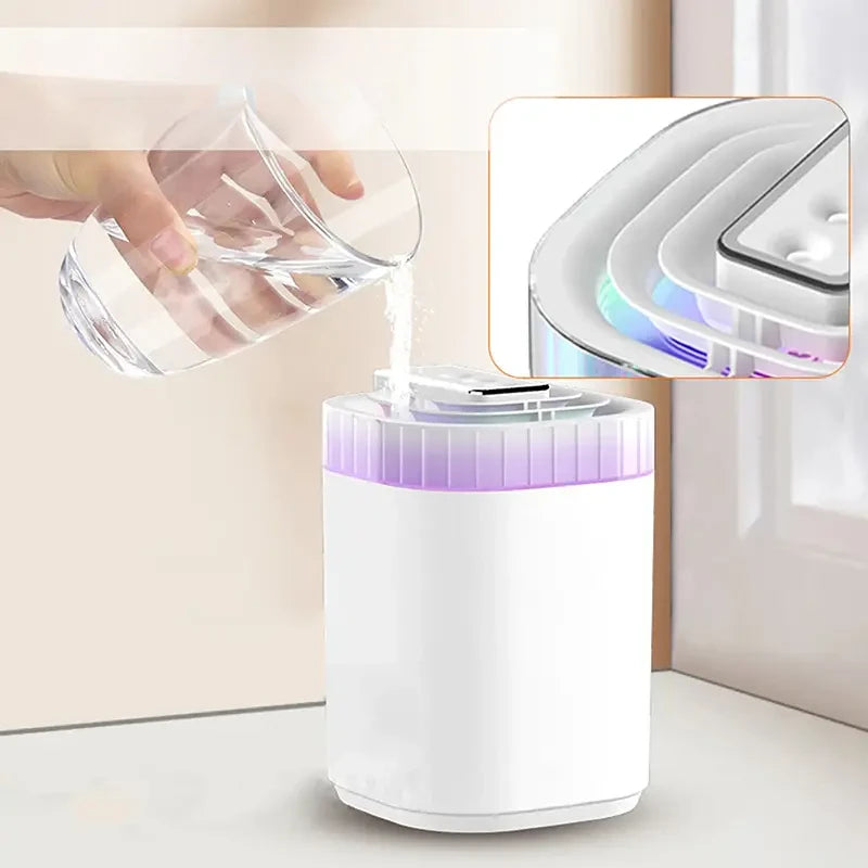 Whisper Quiet USB Humidifier with Night Light & Auto Shut-Off