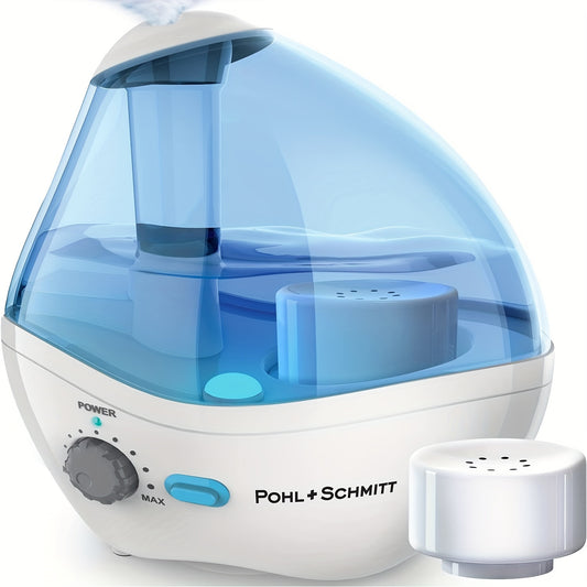 Whisper-Quiet Ultrasonic Humidifier with Nightlight & Auto Shut-Off