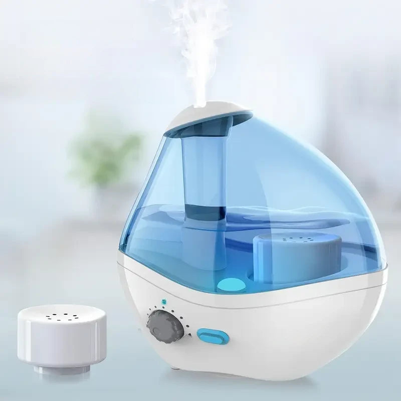 Whisper-Quiet Ultrasonic Humidifier with Nightlight & Auto Shut-Off