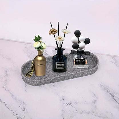 Natural Gray Stone 5-Piece Bathroom Set