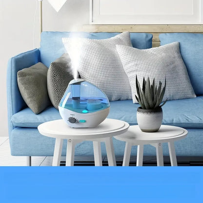 Whisper-Quiet Ultrasonic Humidifier with Nightlight & Auto Shut-Off