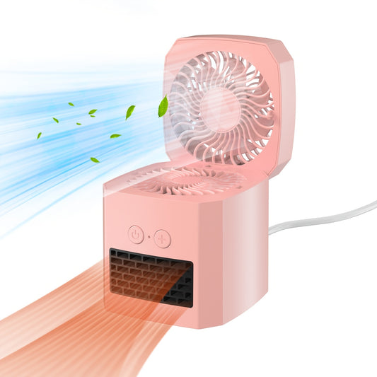 Compact Mini Air Cooler Fan & Heater - Ideal for Home & Office