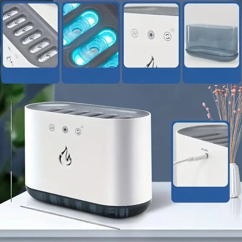 Dynamic Sound-Reactive Humidifier with LED Light & Touch Control